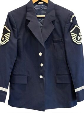 U.S. Air Force USAF Base Honor Guard Service Dress Jacket Size 12 Womens Blue